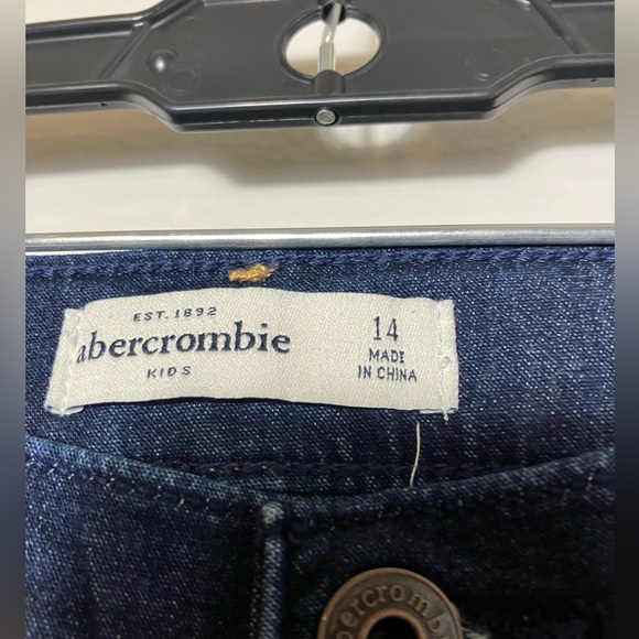 lot of 2 abercrombie kids jeans Girls Sz 14 Slim‎ Denim Casual School 26” Inseam - Picture 6 of 9